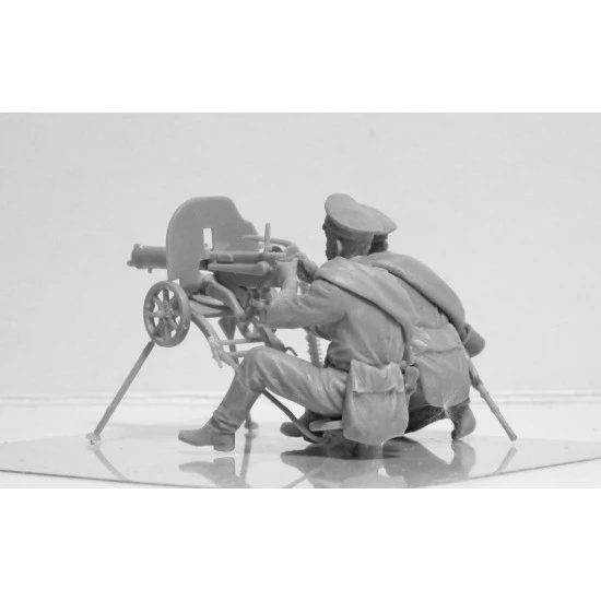 WWI RUSSIAN MAXIM MG 1910 TEAM TWO FIGURES 1/35 ICM 35698