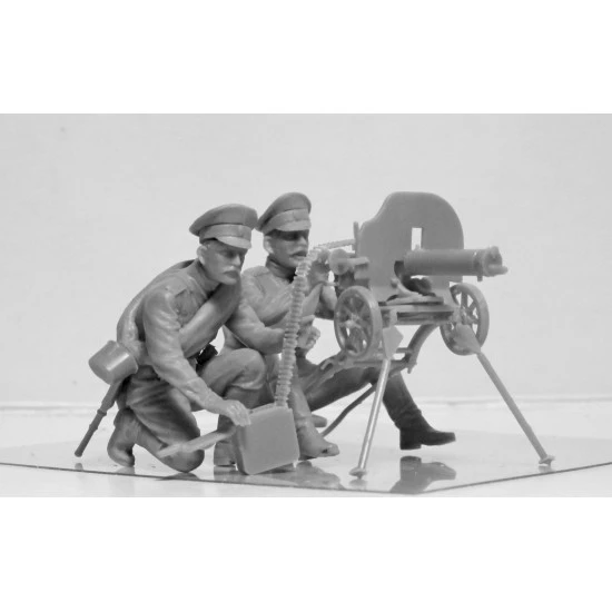 WWI RUSSIAN MAXIM MG 1910 TEAM TWO FIGURES 1/35 ICM 35698