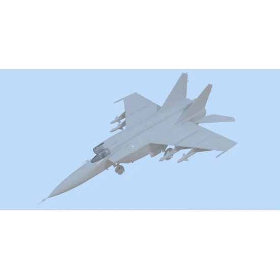 MIG-25 PD SOVIET INTERCEPTOR FIGHTER PLASTIC MODEL KIT SCALE 1/48 ICM 48903