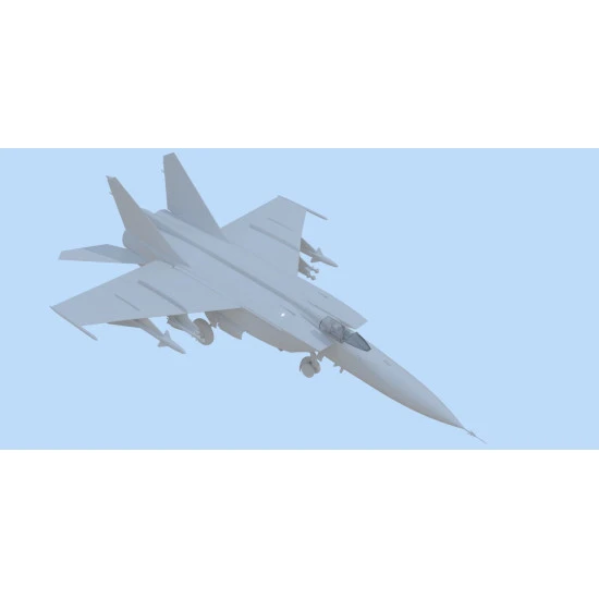 MIG-25 PD SOVIET INTERCEPTOR FIGHTER PLASTIC MODEL KIT SCALE 1/48 ICM 48903