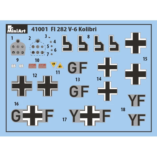 Fl 282 V-6 KOLIBRI - PLASTIC MODEL KIT SCALE 1/35 MINIART 41001