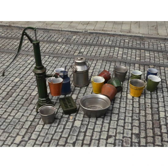 WATER PUMP SET - PLASTIC MODEL KIT SCALE 1/35 MINIART 35578