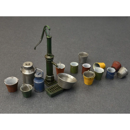 WATER PUMP SET - PLASTIC MODEL KIT SCALE 1/35 MINIART 35578