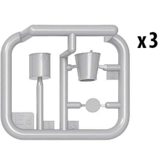 WATER PUMP SET - PLASTIC MODEL KIT SCALE 1/35 MINIART 35578