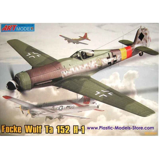 Focke Wulf TA 152 H-1 German interceptor WWII 1/72 Art Model 7204