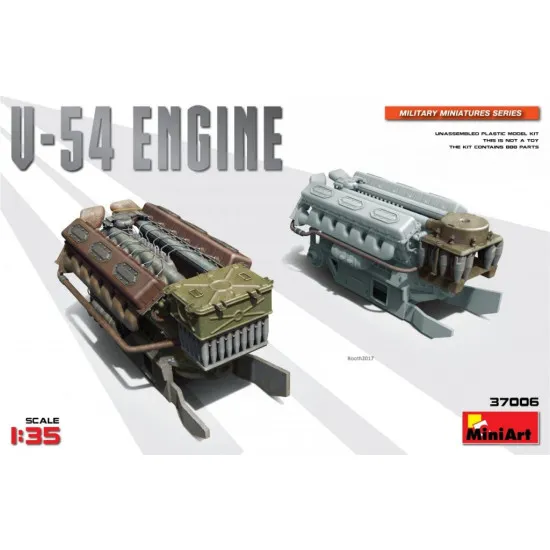 V-54 ENGINE FOR T-54 TANK FAMILY - PLASTIC MODEL KIT SCALE 1/35 MINIART 37006