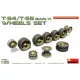 T-54, T-55 (EARLY) WHEELS SET - PLASTIC MODEL KIT SCALE 1/35 MINIART 37056