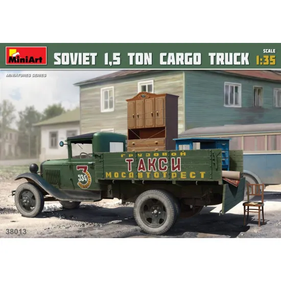 SOVIET 1,5 TON CARGO TRUCK - PLASTIC MODEL KIT SCALE 1/35 MINIART 38013