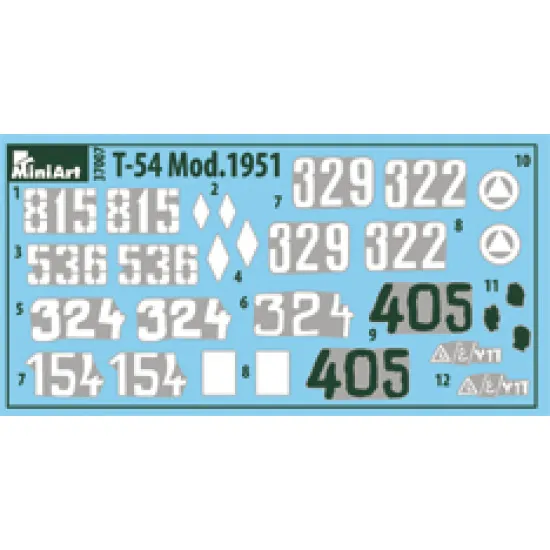 T-54-3 SOVIET MEDIUM TANK. Mod 1951. INTERIOR KIT - PLASTIC MODEL KIT SCALE 1/35 MINIART 37007 T-54-3 SOVIET MEDIUM TANK. Mod 1951. INTERIOR KIT - PLASTIC MODEL KIT SCALE 1/35 MINIART 37007