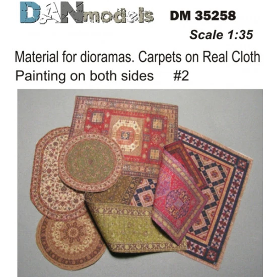 MATERIAL FOR DIORAMAS CARPETS ON REAL CLOTH PAINTING ON BOTH SIDES SCALE 1/35 DAN MODELS 35258