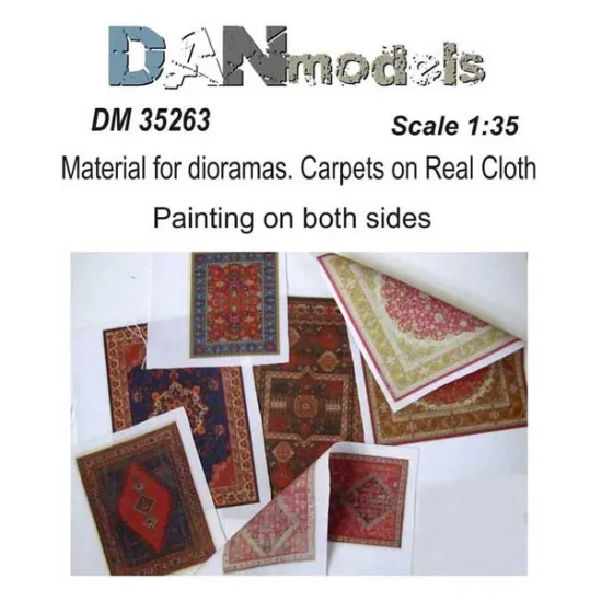 MATERIAL FOR DIORAMAS CARPETS ON REAL CLOTH PAINTING ON BOTH SIDES SCALE 1/35 DAN MODELS 35263