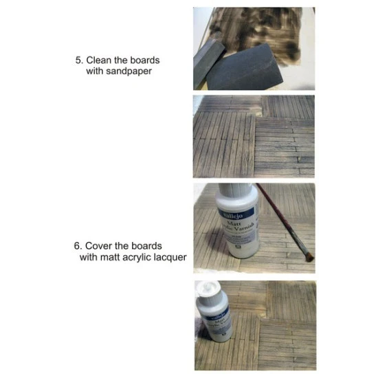 IMITATION OF A COVERING FROM BOARDS FOR A STAND OF WWII AIRCRAFT 1/72 1/48 DAN MODELS 72281