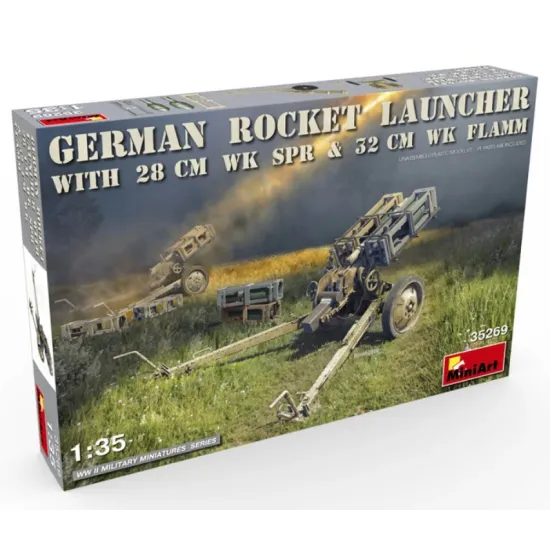 Us Stock Miniart 35269 1/35 Ww Ii German Rocket Launcher With 28cm Wk Spr 32cm Wk Flamm