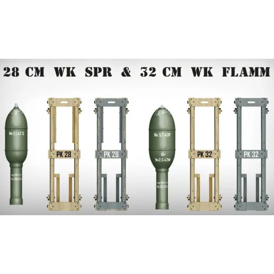 Us Stock Miniart 35269 1/35 Ww Ii German Rocket Launcher With 28cm Wk Spr 32cm Wk Flamm