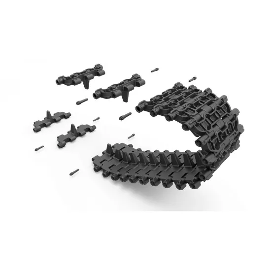 WORKABLE TRACK LINKS FOR T-55 RMSh EARLY TYPE 1/35 MINIART 37050 SCALE MODEL KIT