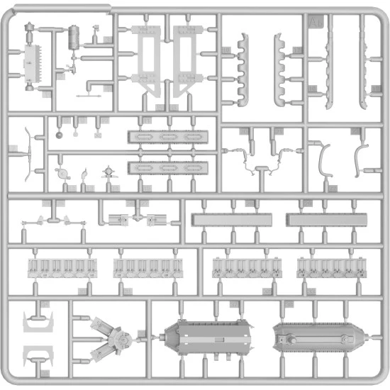 TIRAN 4 EARLY TYPE INTERIOR KIT MINIART 37010 1/35 PLASTIC MODEL KIT MILITARY