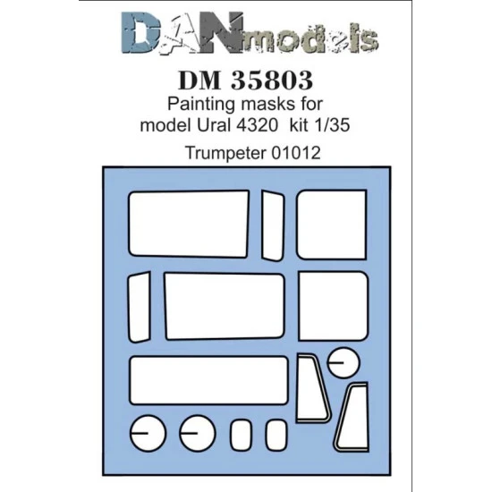 DAN MODELS 35803 PAINTING MASKS FOR MODEL URAL ( TRUMPETER 01012 )
