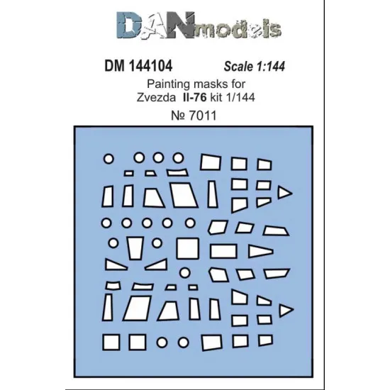 DAN MODELS 144104 PAINTING MASKS FOR MODEL IL-76 ( ZVEZDA 7011 )