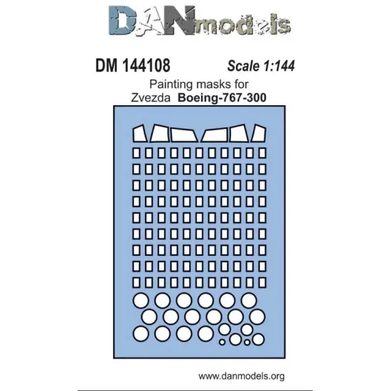DAN MODELS 144108 PAINTING MASKS FOR ZVEZDA BOEING-767-300