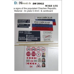 DAN MODELS 35411 A SIGNS OF THE POPULATED CHECHEN REPUBLIC 1/35