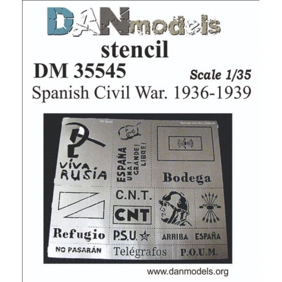 STENCIL SPANISH CIVIL WAR 1936-1939 DAN MODELS 35545