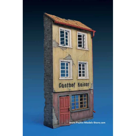 GERMAN RUINED GASTHOF building for diorama 1/35 Miniart 35538