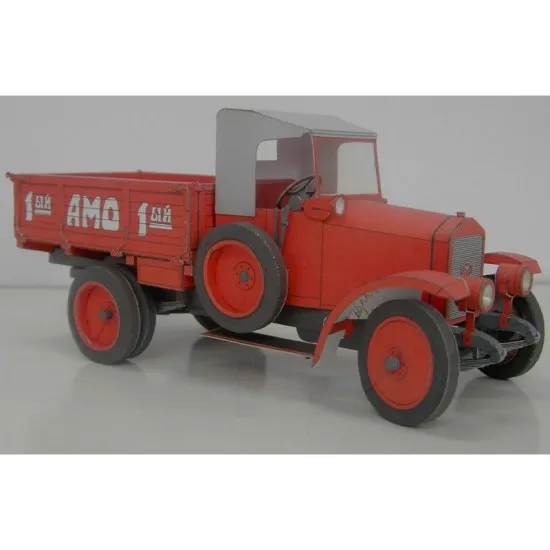 PAPER MODEL KIT CIVILIAN CARS TRUCK AMO F-15 1/25 OREL 8