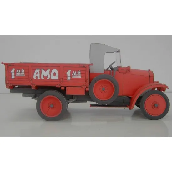 PAPER MODEL KIT CIVILIAN CARS TRUCK AMO F-15 1/25 OREL 8