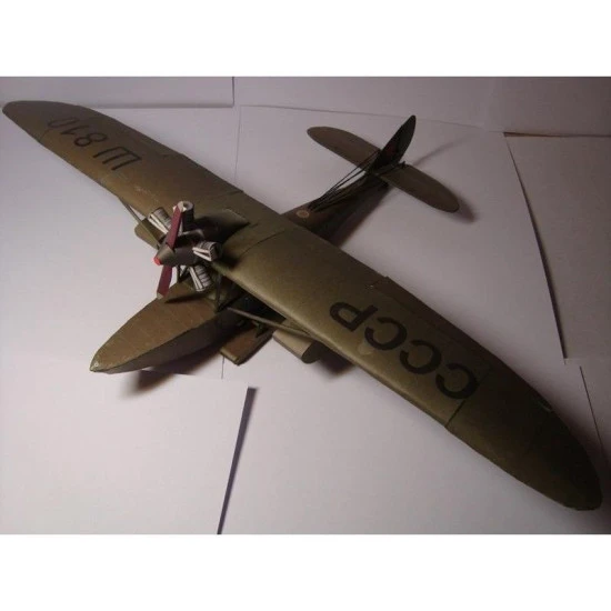 PAPER MODEL KIT CIVIL AVIATION FLYING BOAT SH-2 1/33 OREL 11