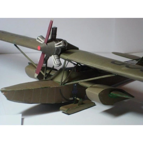 PAPER MODEL KIT CIVIL AVIATION FLYING BOAT SH-2 1/33 OREL 11