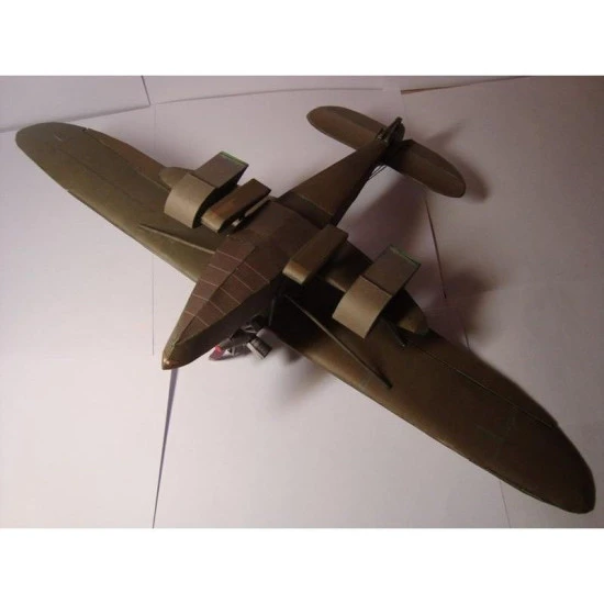 PAPER MODEL KIT CIVIL AVIATION FLYING BOAT SH-2 1/33 OREL 11