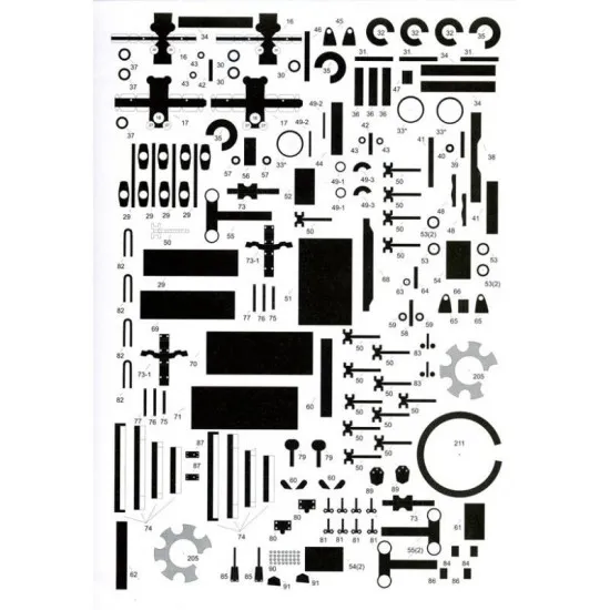 PAPER MODEL KIT MILITARY CARS , KATYUSHA ON STUDEBAKER-US6 CHASSIS 1/25 OREL 20