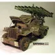 PAPER MODEL KIT MILITARY CARS , KATYUSHA ON STUDEBAKER-US6 CHASSIS 1/25 OREL 20