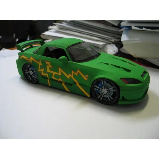 PAPER MODEL KIT CIVILIAN CARS TWO-SEATER CONVERTIBLE HONDA S2000 1/18 OREL 21