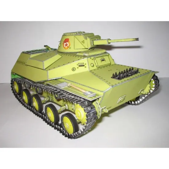 PAPER MODEL KIT MILITARY ARMOR TANK T-30 1/25 OREL 22