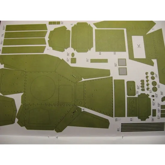 PAPER MODEL KIT MILITARY ARMOR TANK T-30 1/25 OREL 22