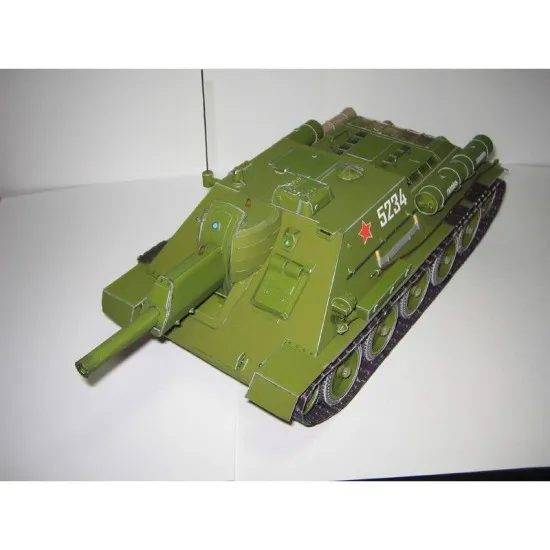 PAPER MODEL KIT MILITARY SELF-PROPELLED SU-122 1/25 OREL 25