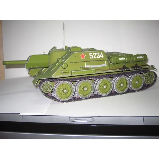 PAPER MODEL KIT MILITARY SELF-PROPELLED SU-122 1/25 OREL 25