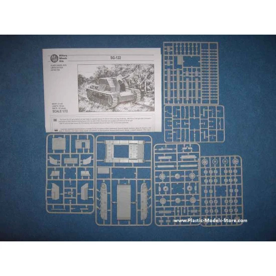 German 122 mm howitzer SG-122 SU-122 modification 1/72 Military Wheels 7253