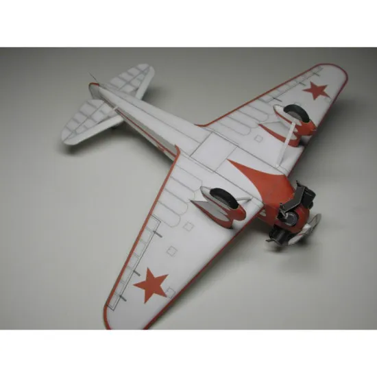 PAPER MODEL KIT MILITARY AVIATION TRAINING AIRCRAFT UT-1 (AIR-14) 1/33 OREL 38