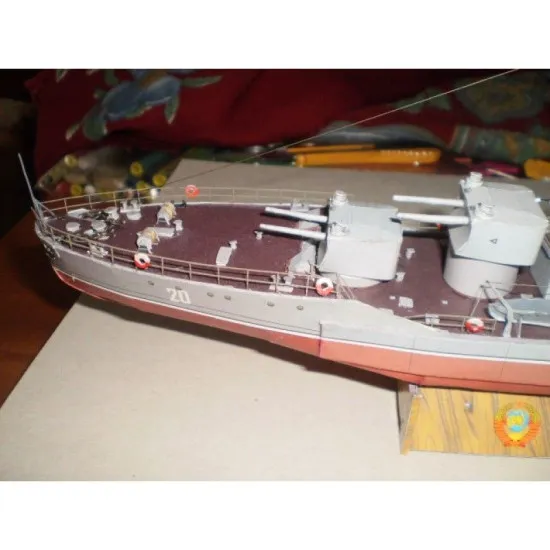 PAPER MODEL KIT MILITARY FLEET HEAVY MONITOR HASSAN 1/200 OREL 42