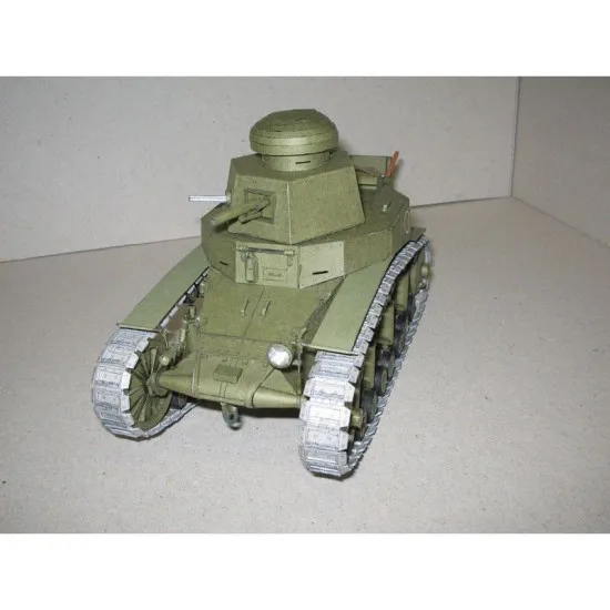 PAPER MODEL KIT MILITARY ARMOR LIGHT TANK T-18 1/25 OREL 45