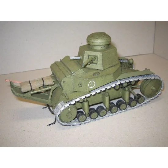 PAPER MODEL KIT MILITARY ARMOR LIGHT TANK T-18 1/25 OREL 45