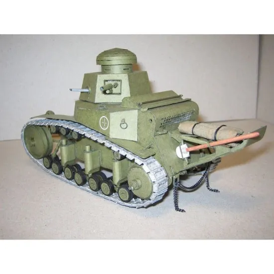 PAPER MODEL KIT MILITARY ARMOR LIGHT TANK T-18 1/25 OREL 45