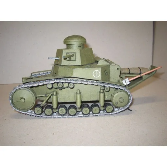 PAPER MODEL KIT MILITARY ARMOR LIGHT TANK T-18 1/25 OREL 45