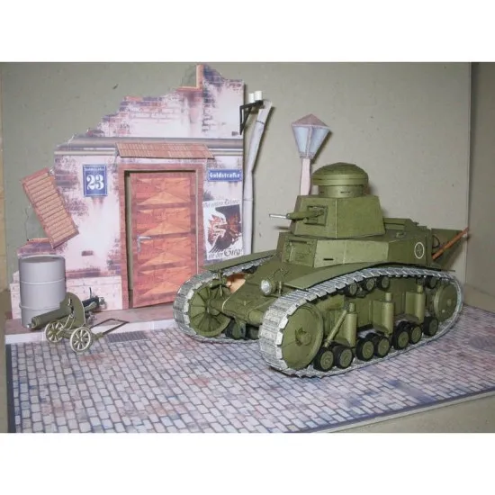 PAPER MODEL KIT MILITARY ARMOR LIGHT TANK T-18 1/25 OREL 45