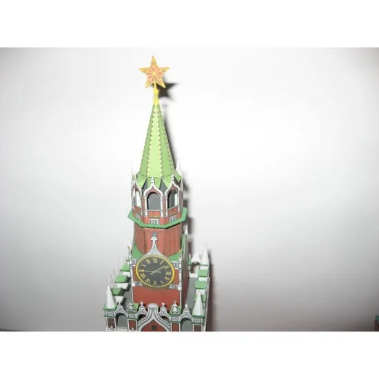 PAPER MODEL KIT THE MOSCOW KREMLIN SPASSKAYA TOWER AND THE SENATE 1/250 OREL 49