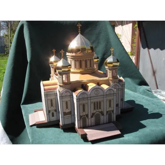 PAPER MODEL KIT ARCHITECTURE THE TEMPLE CHRIST THE SAVIOUR 1/400 OREL 62