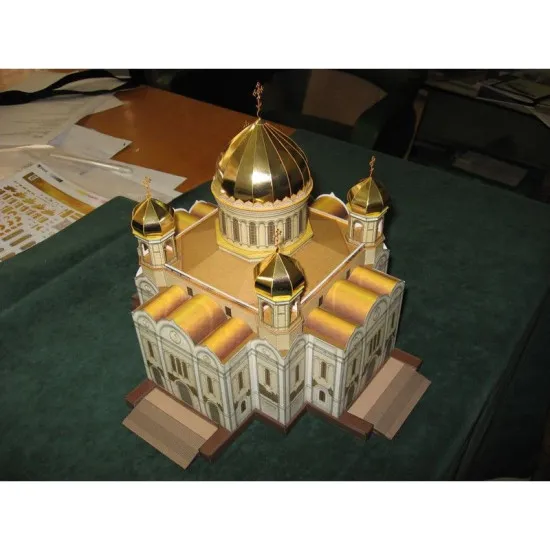 PAPER MODEL KIT ARCHITECTURE THE TEMPLE CHRIST THE SAVIOUR 1/400 OREL 62