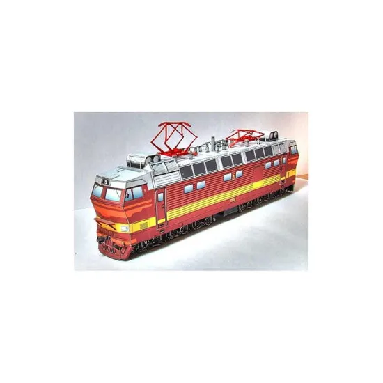 PAPER MODEL KIT RAILWAY EQUIPMENT ELECTRIC TRAIN CHS4T 1/87 OREL 66